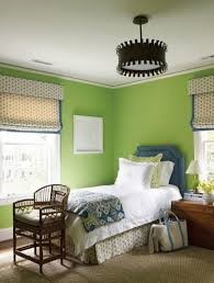 A green bedroom